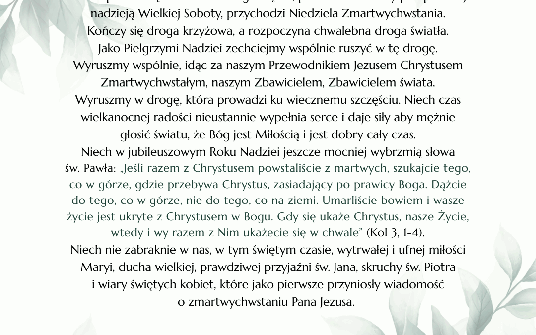 Prawdziwie Zmartwychwstał!